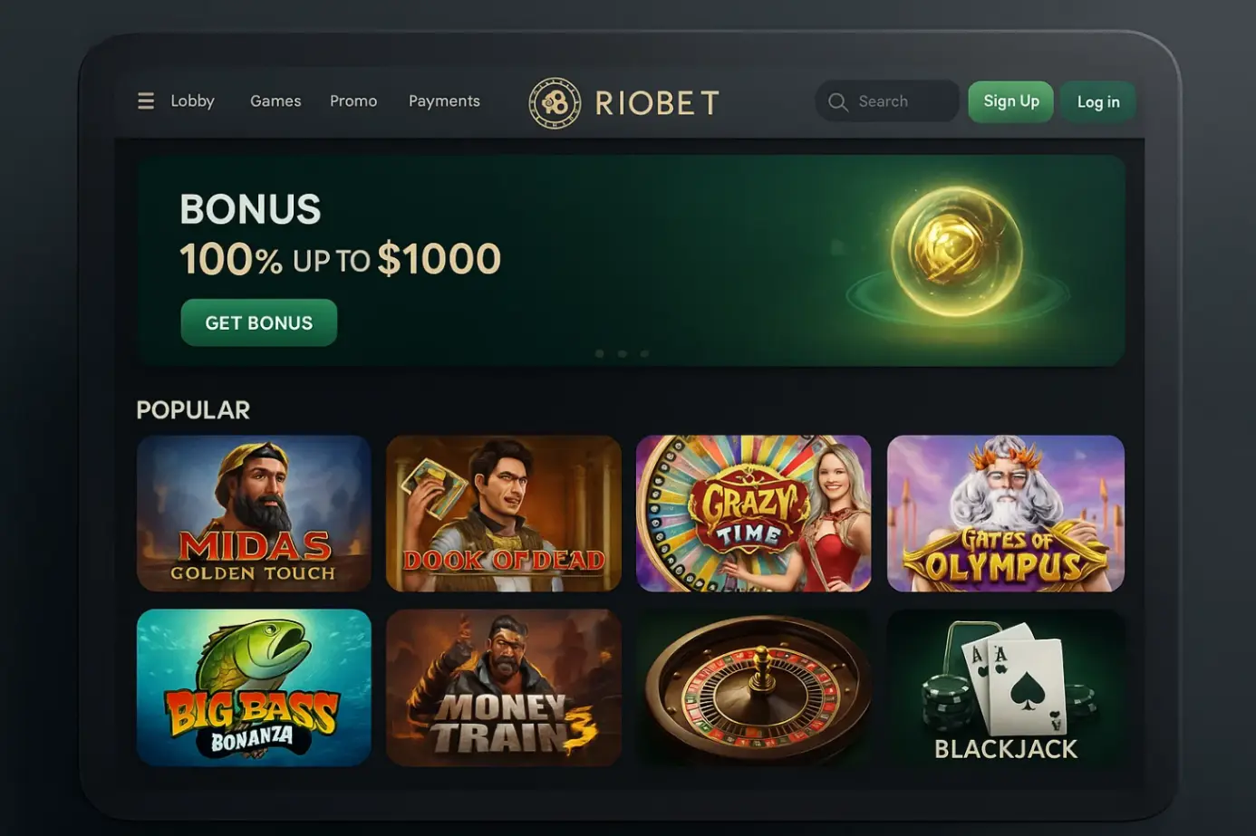 Betamo Casino Interface Screenshot